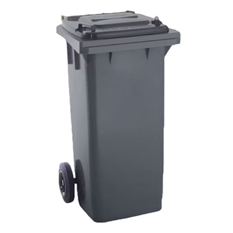 Contenedor Oso ruedas y tapa 120L Gris Oscuro (TH)