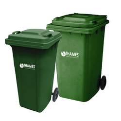 Contenedor Oso ruedas y tapa 120L Verde (TH)